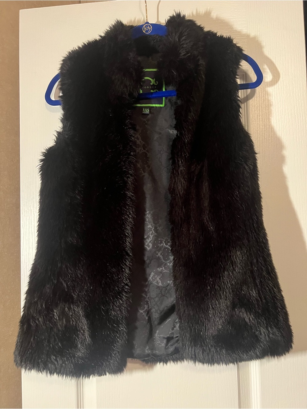 C. Wonder Black Faux Fur Vest